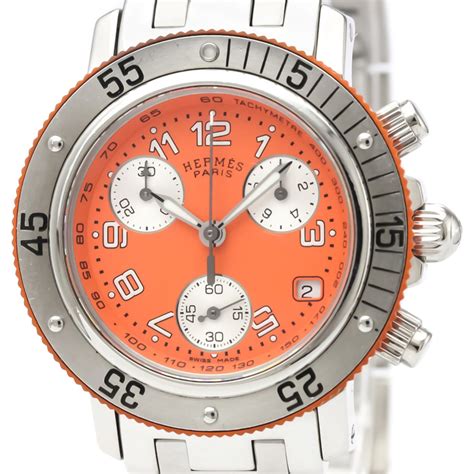 hermes clipper chronograph replica|hermes clipper chronograph lady.